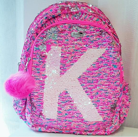 Justice Other - Justice NWOT Sequins Backpack Initial K